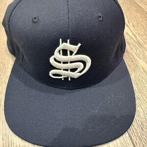 Stylish Black Cap with Embroidered Logo